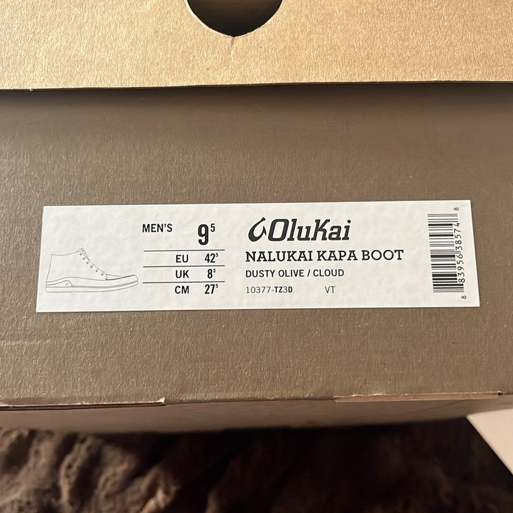 Olukai Nalukai Kapa Boot Men’s Boots Size 9.5 Black Canvas Ankle Boots - Picture 2 of 4